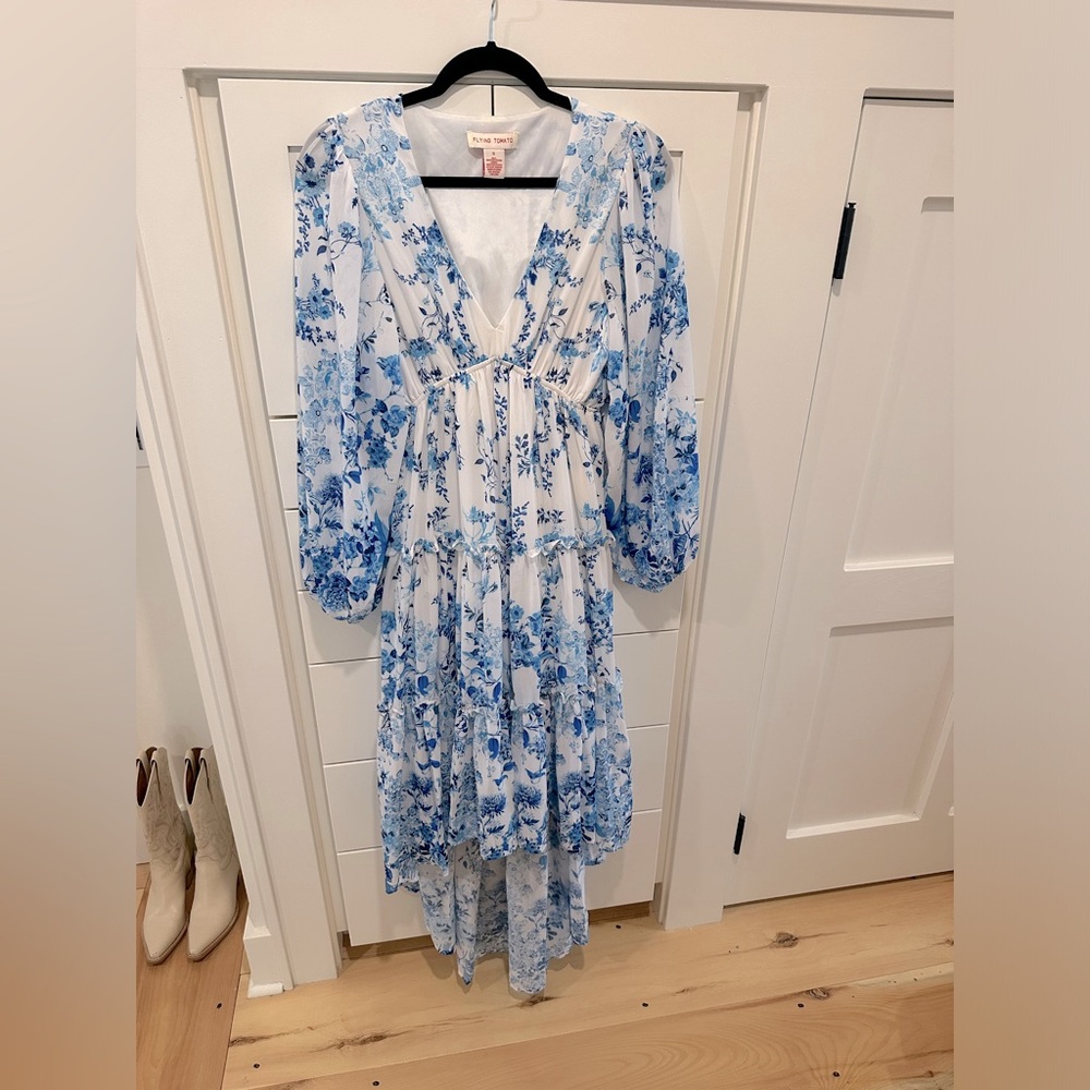White Flying Tomato High Low Dresses (Baltic born)